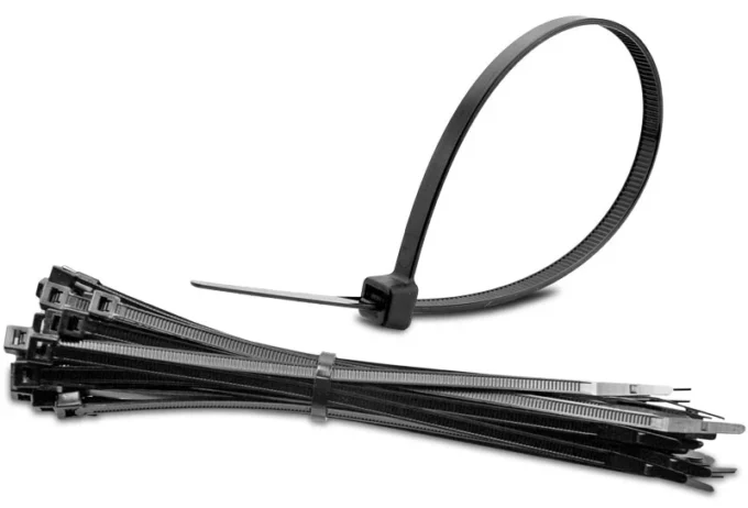 Black zip ties cable ties